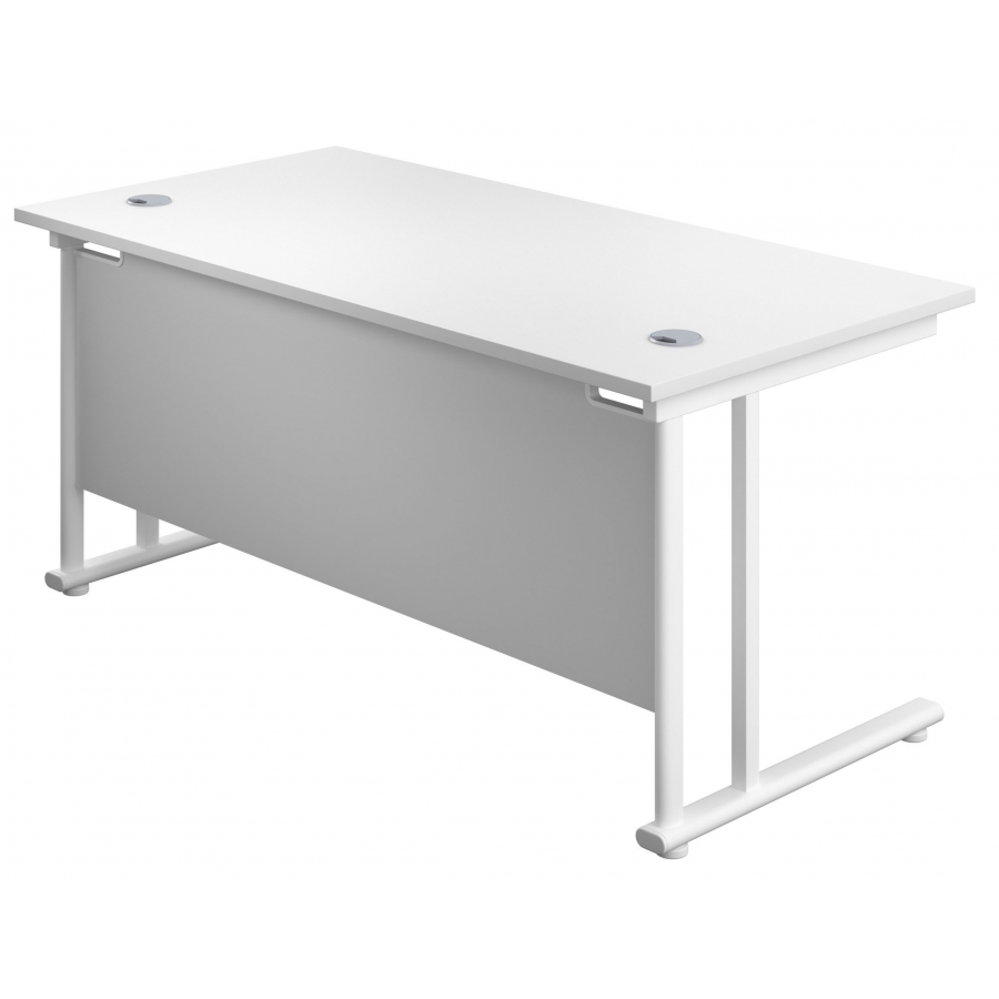 Olton Twin Cantilever  800mm Deep Straight Office Desk